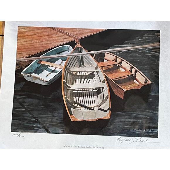 ART Print signed from Virginia Sayward Paul.  “Ladies in waiting” - Picture 1 of 6